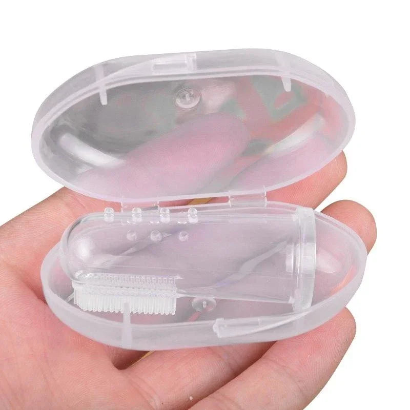 Silicone Pet Finger Toothbrush For Dogs And Cats Dental Care