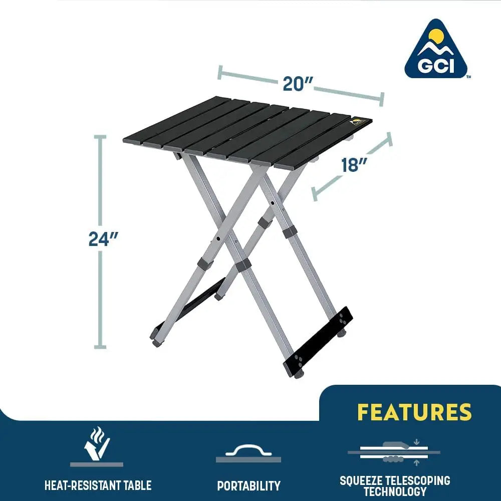 Portable lightweight folding table for indoor outdoor use space saving compact design easy to carry and store
