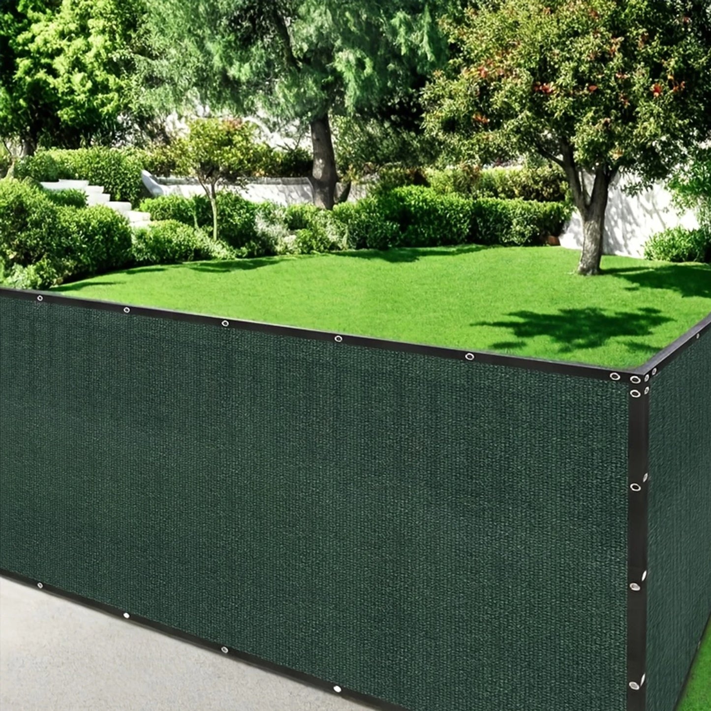 8x50ft Fence Privacy Screen Heavy Duty Windscreen Fence Mesh Fabric Shade Net Cover Garden Wall Backyard Yard Pool
