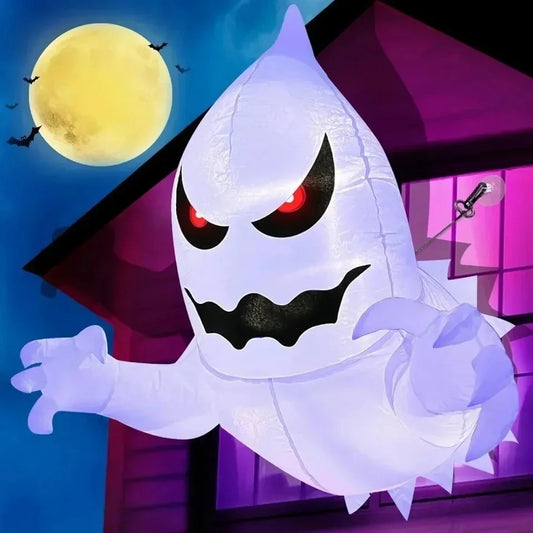 1.4M Inflatable Ghost Halloween Yard Decor For Spooky Nights