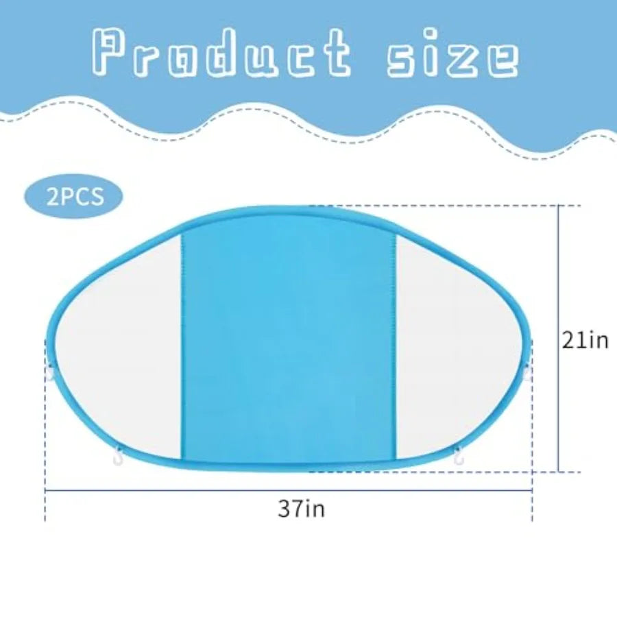 2 Pack Baby Swim Float Removable Canopy-Sun Protection Canopy for Baby-UPF50+ Proof Canopy-Sunscreen Coating, Compatible for Ma