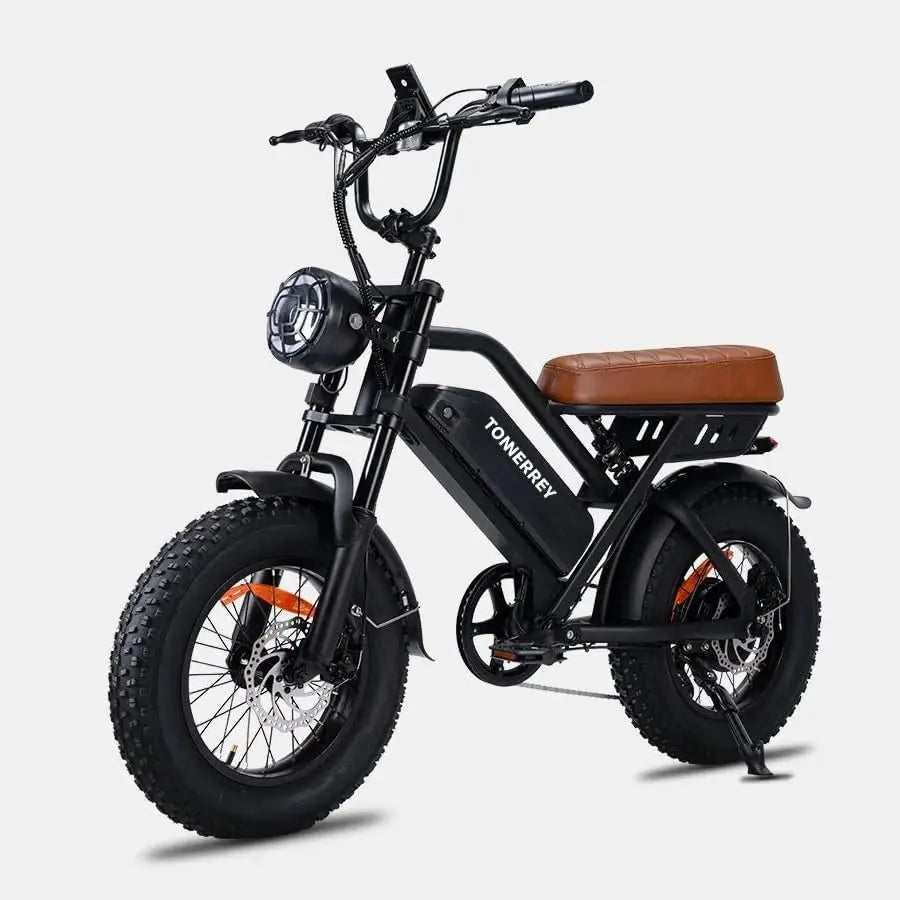 Tonnerrey T16 1000W 48V 15.6AH Electric Bicycle  16" Fat Tire E-Bike 22 MPH Max Speed 80 Miles Range Ebike for Teens Adults