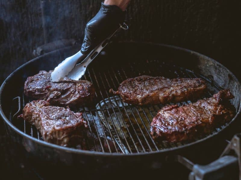 sear steak grill